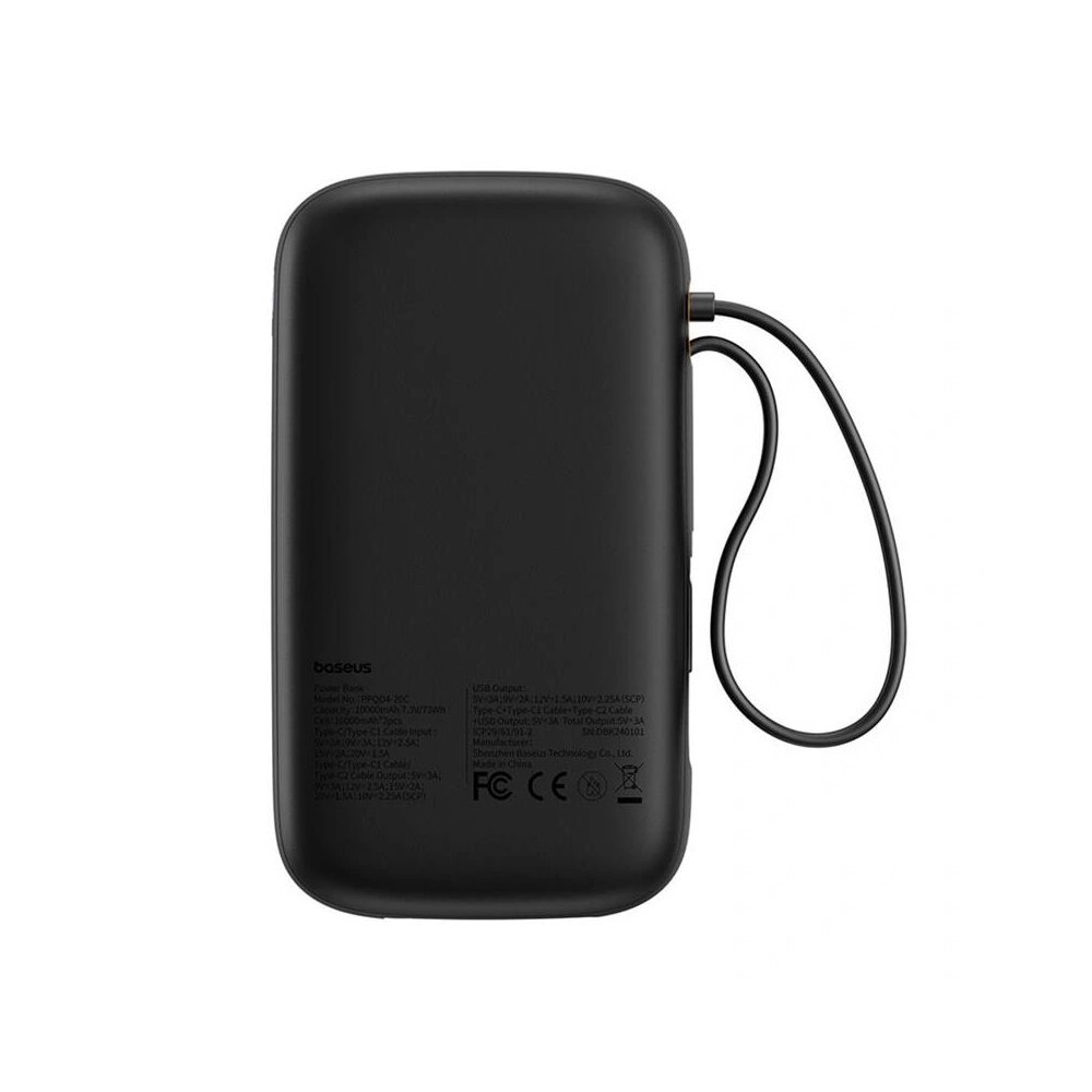 Hurtownia GSM - Baseus QPow 2 20000mAh 30W 2xUSB-C powerbank (negru) - BSU8877 - {ean13} - Hurt