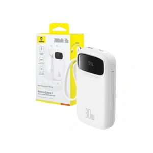 Hurtownia GSM - Baseus QPow 2 20000mAh 30W 2xUSB-C Powerbank (weiß) - BSU8878 - {ean13} - Hurt