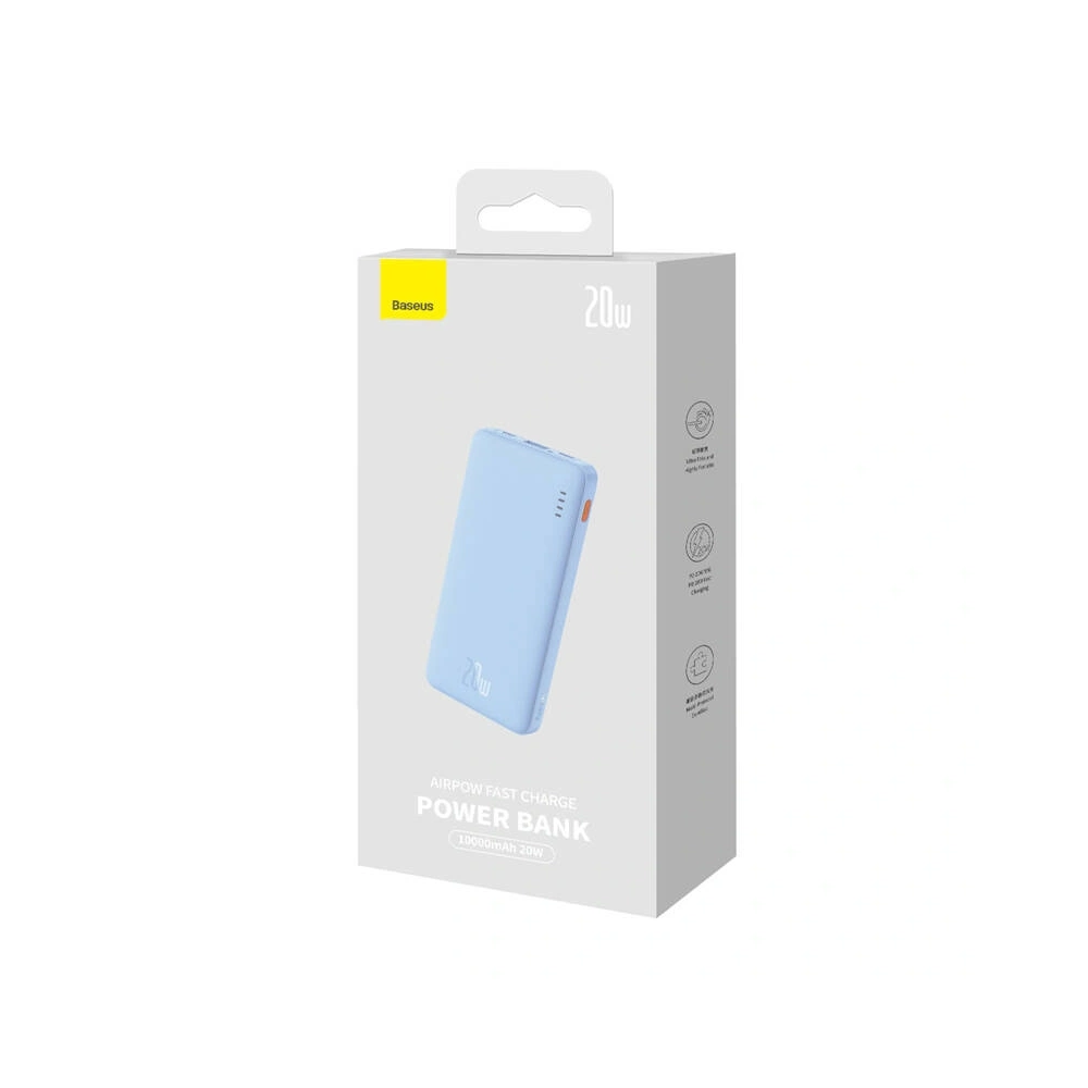 Hurtownia GSM - Baseus Airpow 10000mAh 20W Powerbank (blau) - BSU8881 - {ean13} - Hurt