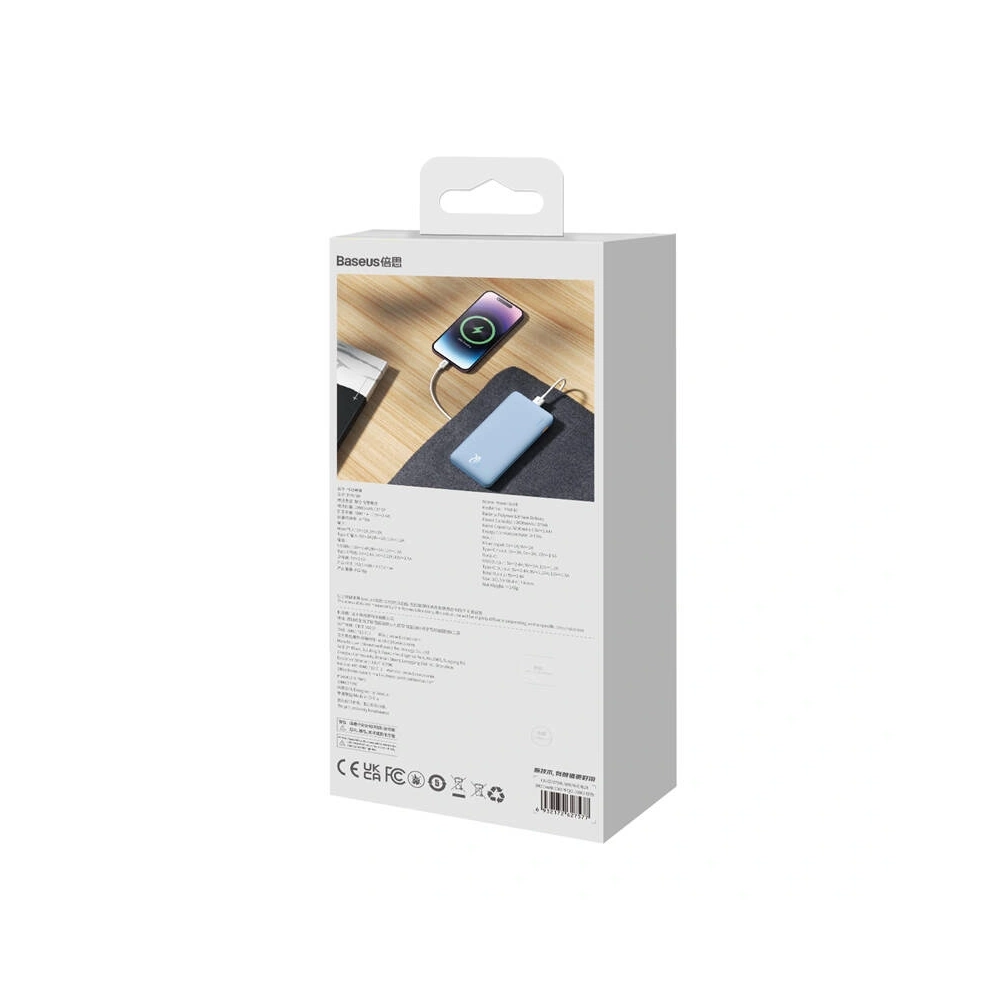Hurtownia GSM - Baseus Airpow 10000mAh 20W Powerbank (blau) - BSU8881 - {ean13} - Hurt