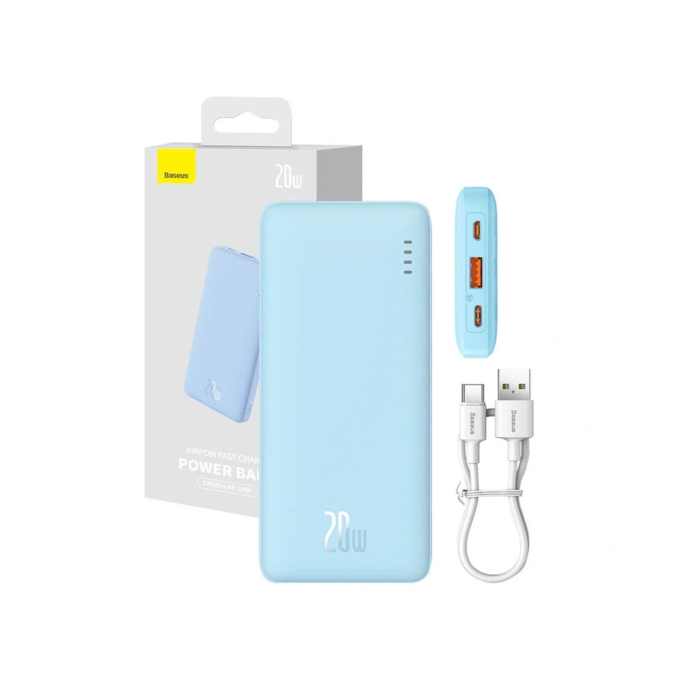 Hurtownia GSM - Baseus Airpow 10000mAh 20W Powerbank (blau) - BSU8881 - {ean13} - Hurt