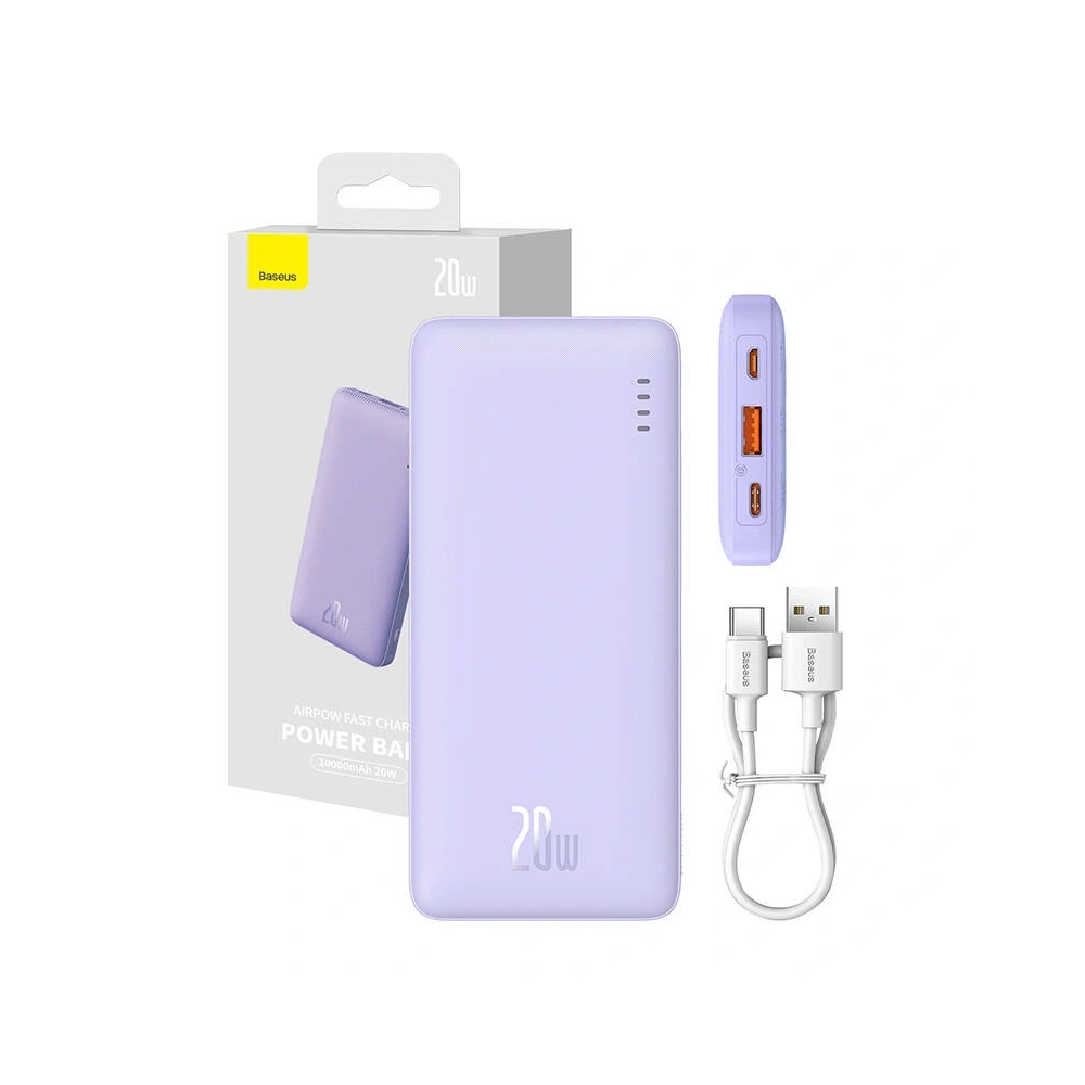 Hurtownia GSM - Baseus Airpow 10000mAh 20W Powerbank (lila) - BSU8882 - {ean13} - Hurt