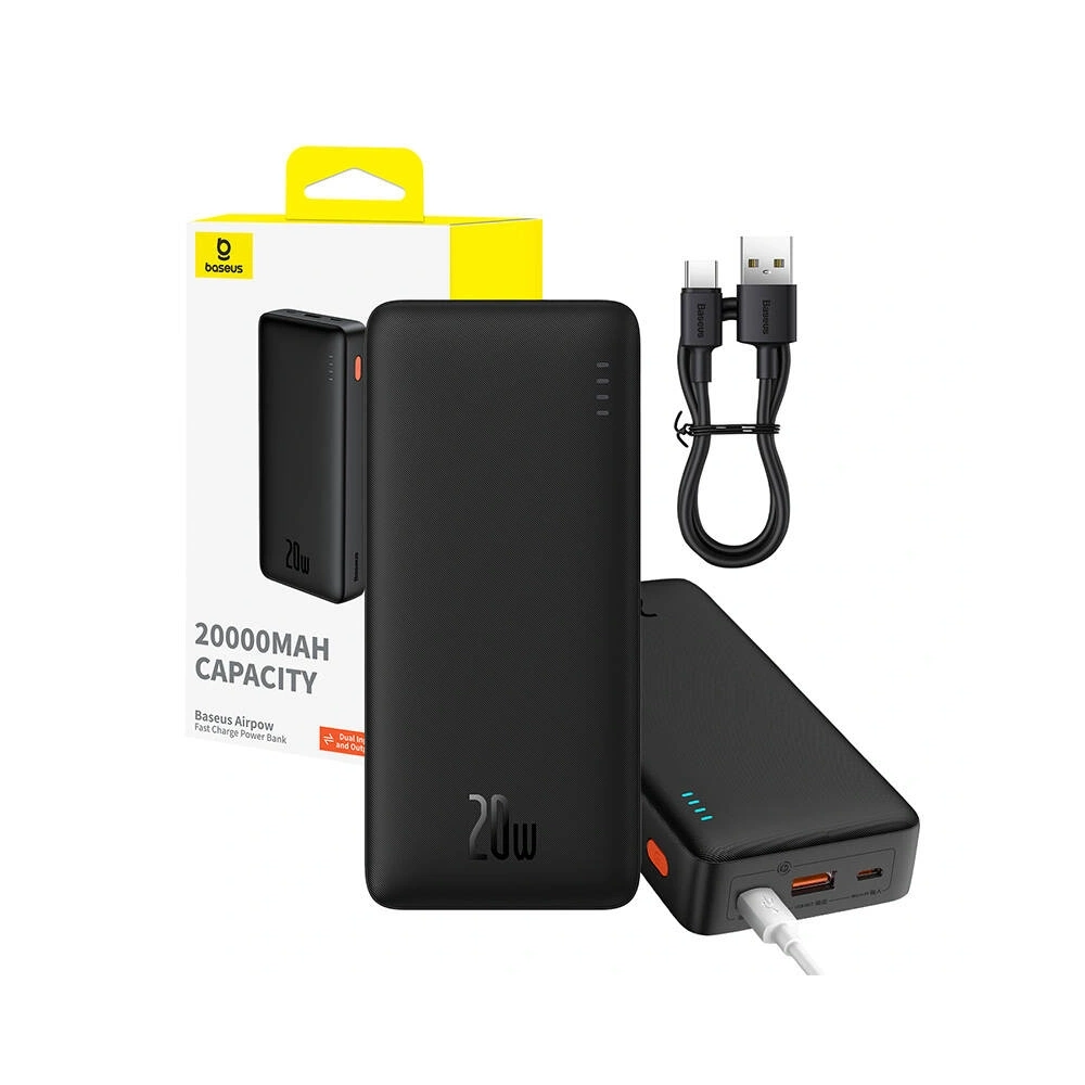 Hurtownia GSM - Baseus Airpow 20000mAh 20W Powerbank (schwarz) - BSU8883 - {ean13} - Hurt