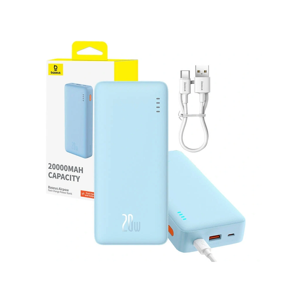 Hurtownia GSM - Baseus Airpow 20000mAh 20W Powerbank (blau) - BSU8884 - {ean13} - Hurt