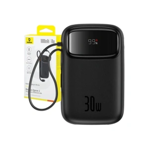 Hurtownia GSM - Baseus QPow 2 10000mAh 30W 2xUSB-C Powerbank (schwarz) - BSU8886 - {ean13} - Hurt