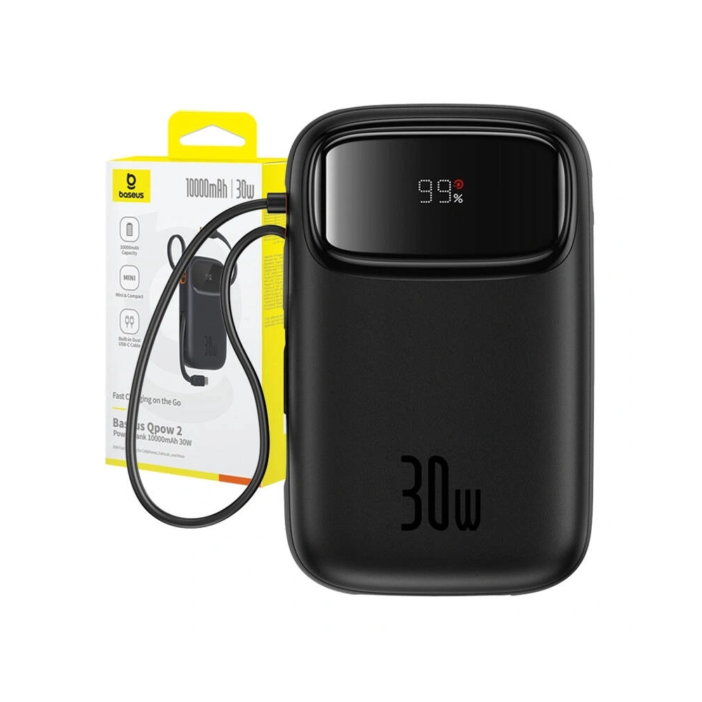 Hurtownia GSM - Powerbank Baseus QPow 2 10000mAh 30W 2xUSB-C (czarny) - BSU8886 - {ean13} - Hurt