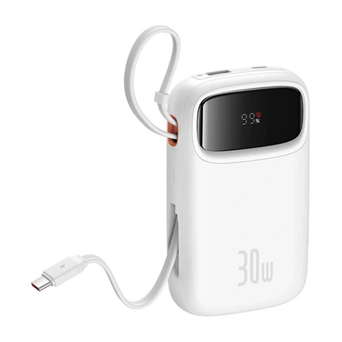 Powerbank Baseus QPow 2 10000mAh 30W 2xUSB-C (biały)