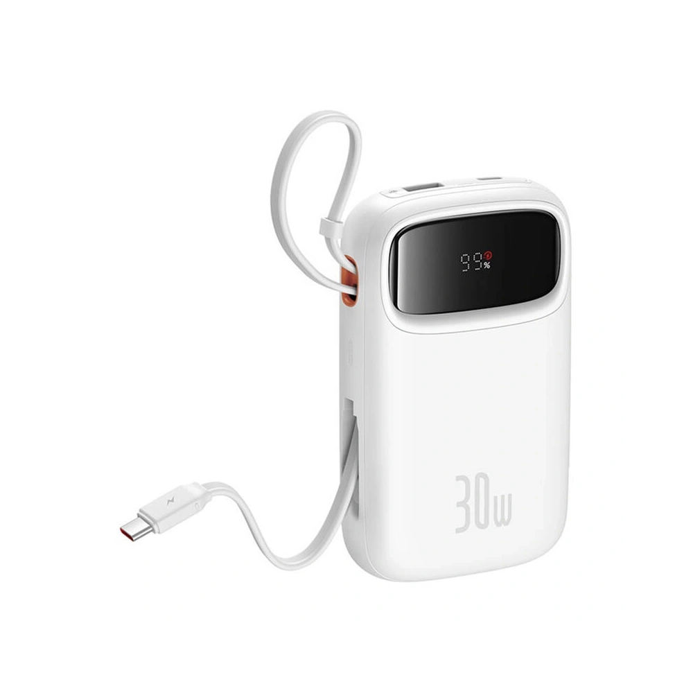 Hurtownia GSM - Baseus QPow 2 10000mAh 30W 2xUSB-C powerbank (alb) - BSU8887 - {ean13} - Hurt