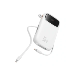 Hurtownia GSM - Baseus QPow 2 10000mAh 30W 2xUSB-C Powerbank (weiß) - BSU8887 - {ean13} - Hurt