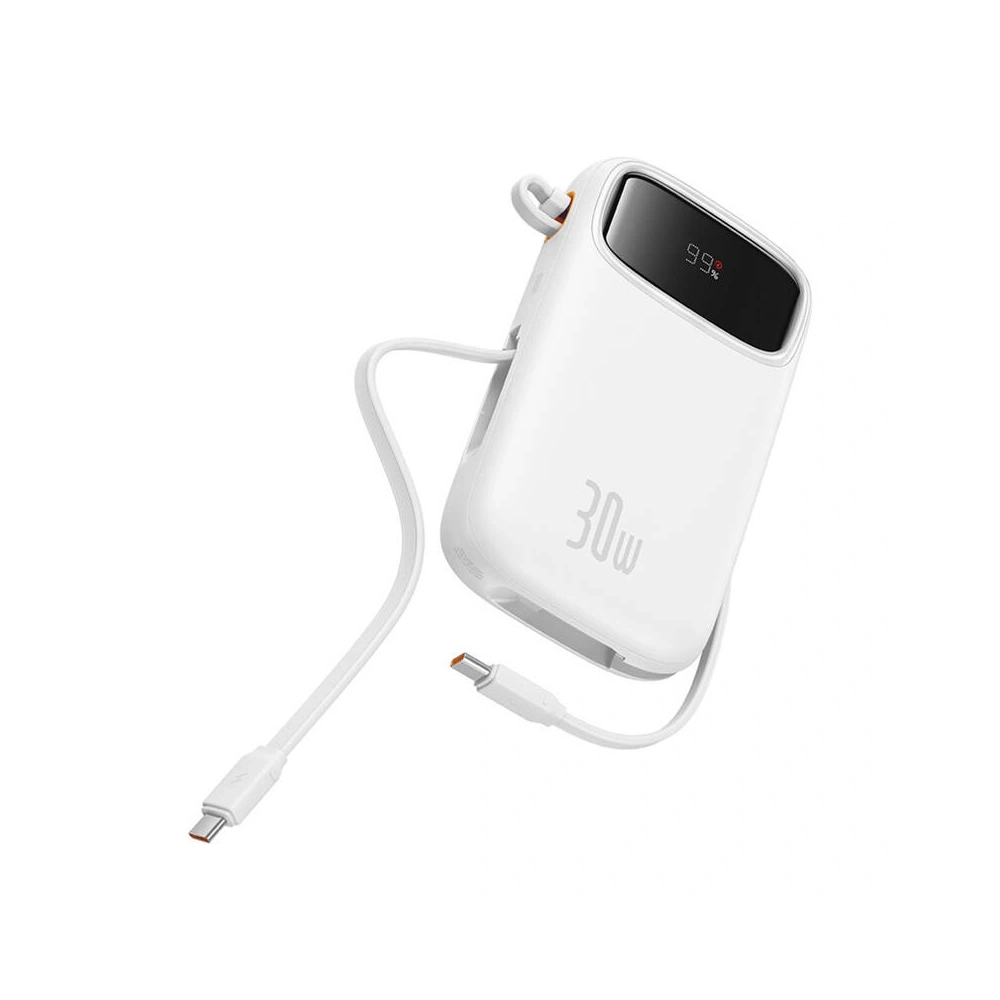 Hurtownia GSM - Baseus QPow 2 10000mAh 30W 2xUSB-C powerbank (alb) - BSU8887 - {ean13} - Hurt