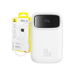 Hurtownia GSM - Baseus QPow 2 10000mAh 30W 2xUSB-C Powerbank (weiß) - BSU8887 - {ean13} - Hurt