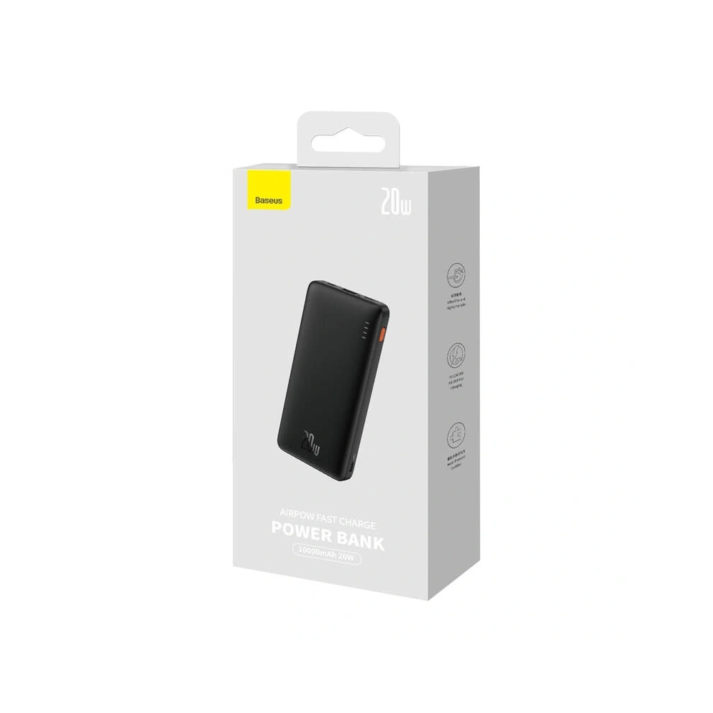 Hurtownia GSM - Baseus Powerbank Airpow 10000mAh 20W (negru) - BSU8890 - {ean13} - Hurt