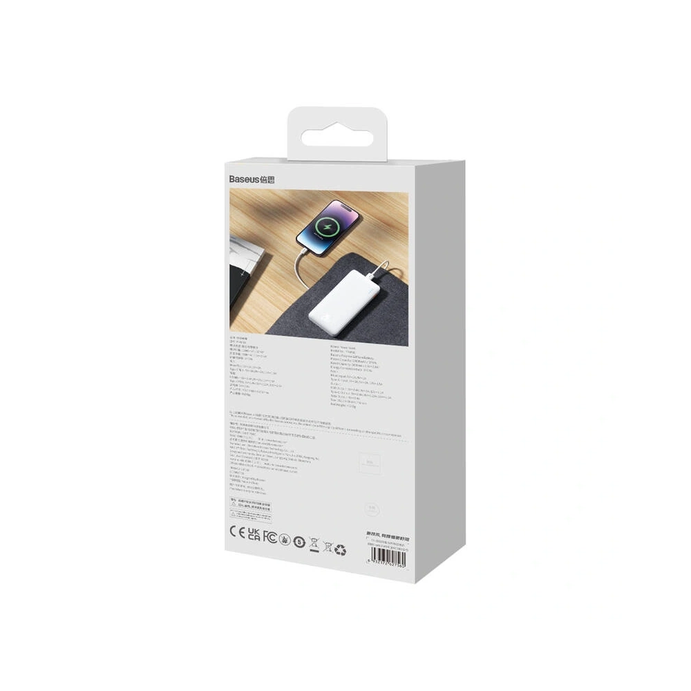 Hurtownia GSM - Baseus Airpow 10000mAh 20W powerbank (alb) - BSU8891 - {ean13} - Hurt
