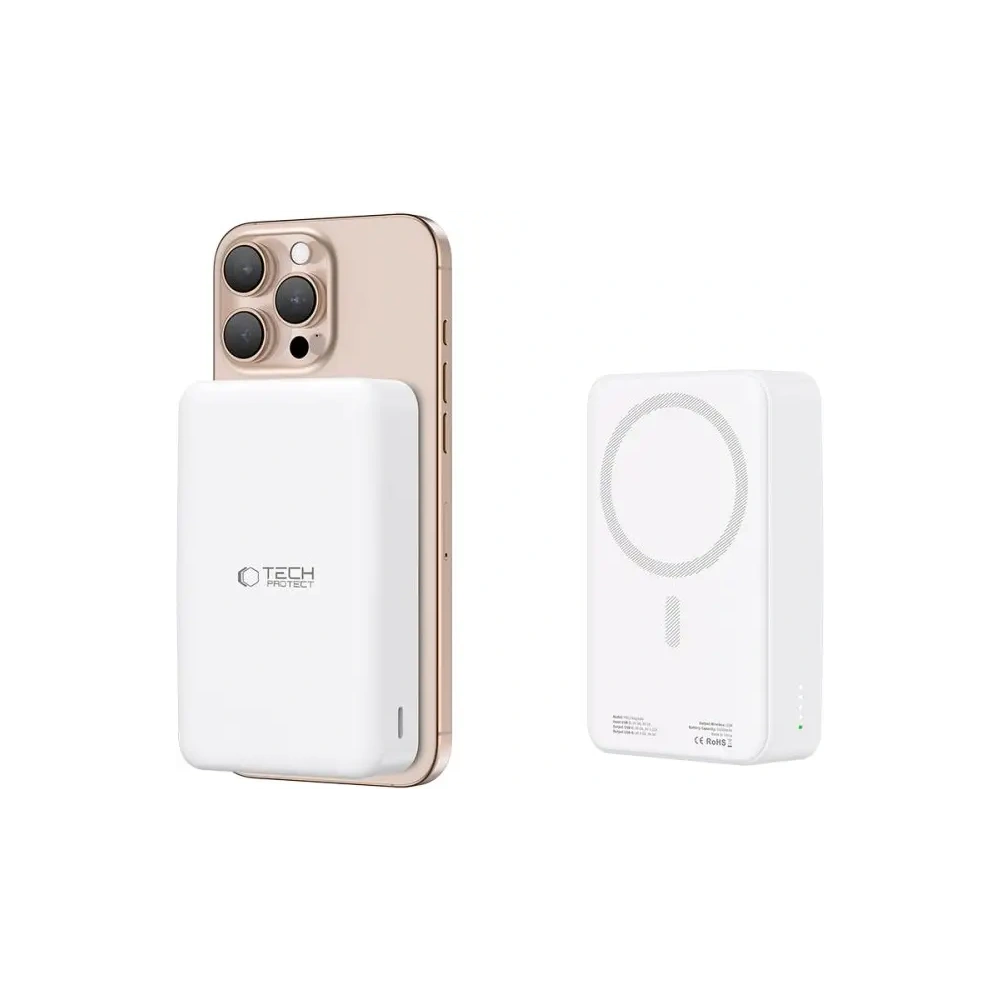 Hurtownia GSM - Tech-Protect PB12 LifeMag Powerbank 15W MagSafe 20000mah Alb - THP3563 - {ean13} - Hurt