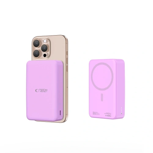 Powerbank Tech-Protect PB12 LifeMag 15W MagSafe 20000mah Lilac