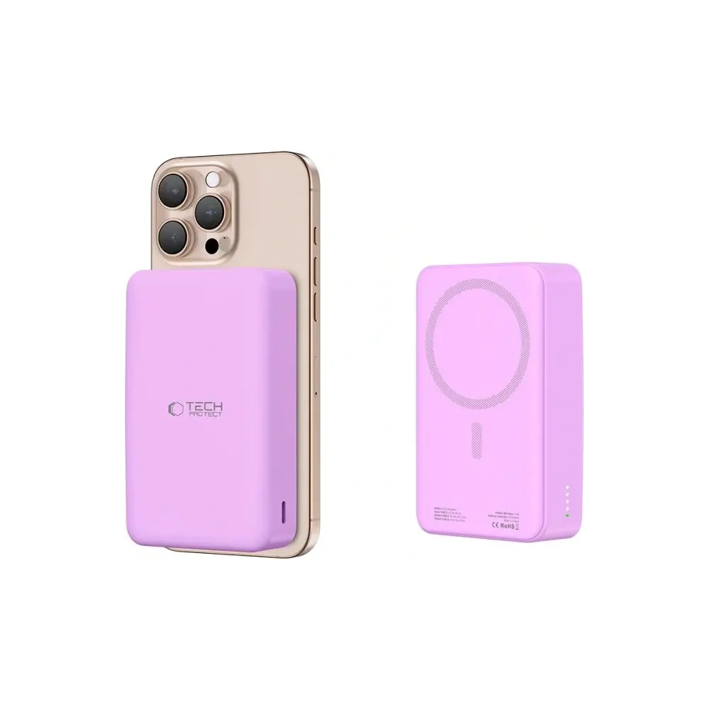 Hurtownia GSM - Powerbank Tech-Protect PB12 LifeMag 15W MagSafe 20000mah Levandulová - THP3564 - {ean13} - Hurt
