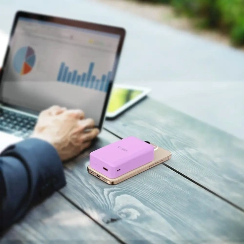 Powerbank Tech-Protect PB12 LifeMag 15W MagSafe 20000mah Lilac