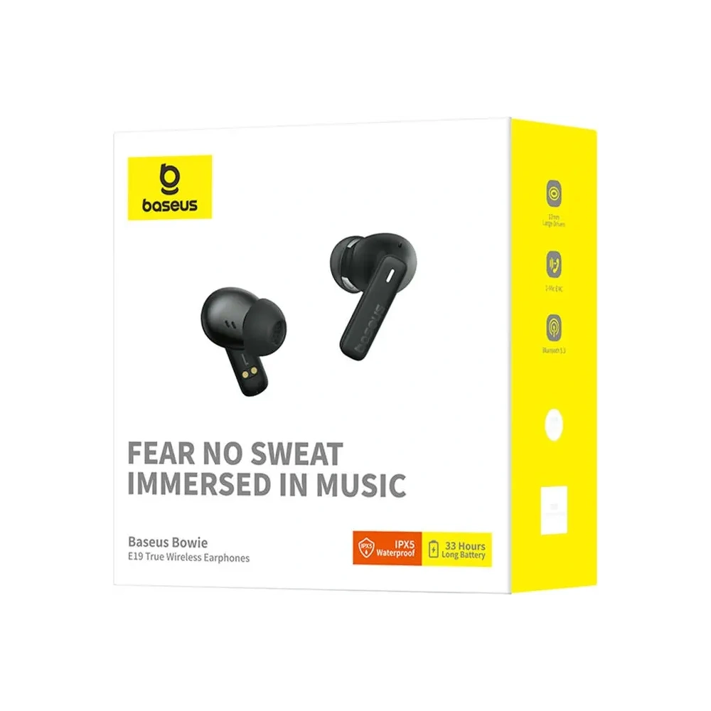 Hurtownia GSM - TWS Baseus Bowie E19 căști wireless intraauriculare (negru) - BSU8892 - {ean13} - Hurt