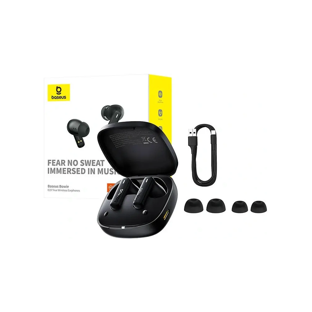 Hurtownia GSM - TWS Baseus Bowie E19 căști wireless intraauriculare (negru) - BSU8892 - {ean13} - Hurt