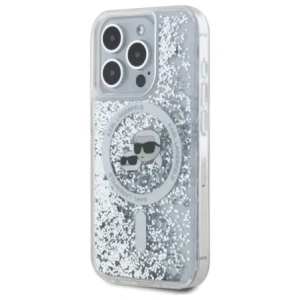 Hurtownia GSM - Karl Lagerfeld KLHMP15XLGKCSGH Apple iPhone 15 Pro Max Hardcase Liquid Glitter Karl&Choupette Head MagSafe transparent - KLD21812 - {ean13} - Hurt