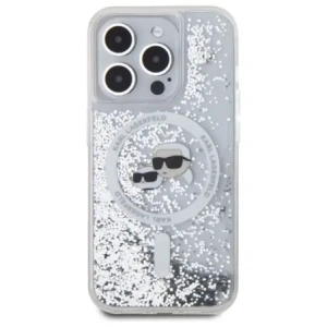 Hurtownia GSM - Karl Lagerfeld KLHMP15XLGKCSGH Apple iPhone 15 Pro Max Hardcase Liquid Glitter Karl&Choupette Head MagSafe transparent - KLD21812 - {ean13} - Hurt