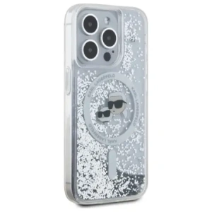 Hurtownia GSM - Karl Lagerfeld KLHMP15XLGKCSGH Apple iPhone 15 Pro Max Hardcase Liquid Glitter Karl&Choupette Head MagSafe transparent - KLD21812 - {ean13} - Hurt