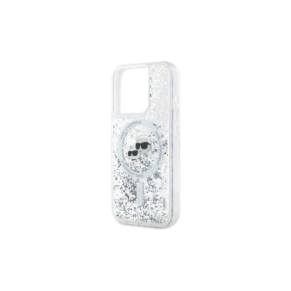 Hurtownia GSM - Etui Karl Lagerfeld KLHMP15XLGKCSGH Apple iPhone 15 Pro Max hardcase Liquid Glitter Karl&Choupette Head MagSafe transparent - KLD21812 - {ean13} - Hurt