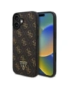 Guess GUHCP16SPG4GPK Apple iPhone 16 hardcase Nou 4G Triangle negru
