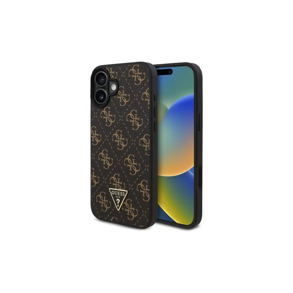 Wholesale Guess GUHCP16SPG4GPK Apple iPhone 16 hardcase New 4G Triangle black - GUE4171 - {ean13} - Hurt