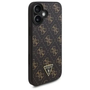 Etui Guess GUHCP16SPG4GPK Apple iPhone 16 hardcase New 4G Triangle czarny/black