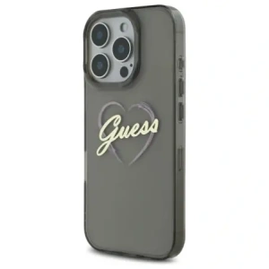 Etui Guess GUHCP16XHCHGSPK Apple iPhone 16 Pro Max hardcase IML Heart czarny/black