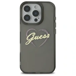 Etui Guess GUHCP16XHCHGSPK Apple iPhone 16 Pro Max hardcase IML Heart czarny/black