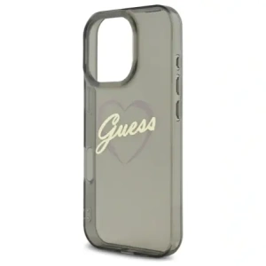 Etui Guess GUHCP16XHCHGSPK Apple iPhone 16 Pro Max hardcase IML Heart czarny/black