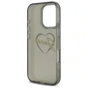Etui Guess GUHCP16XHCHGSPK Apple iPhone 16 Pro Max hardcase IML Heart czarny/black