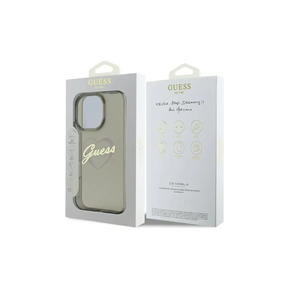 Hurtownia GSM - Etui Guess GUHCP16XHCHGSPK Apple iPhone 16 Pro Max hardcase IML Heart černá/black - GUE4172 - {ean13} - Hurt
