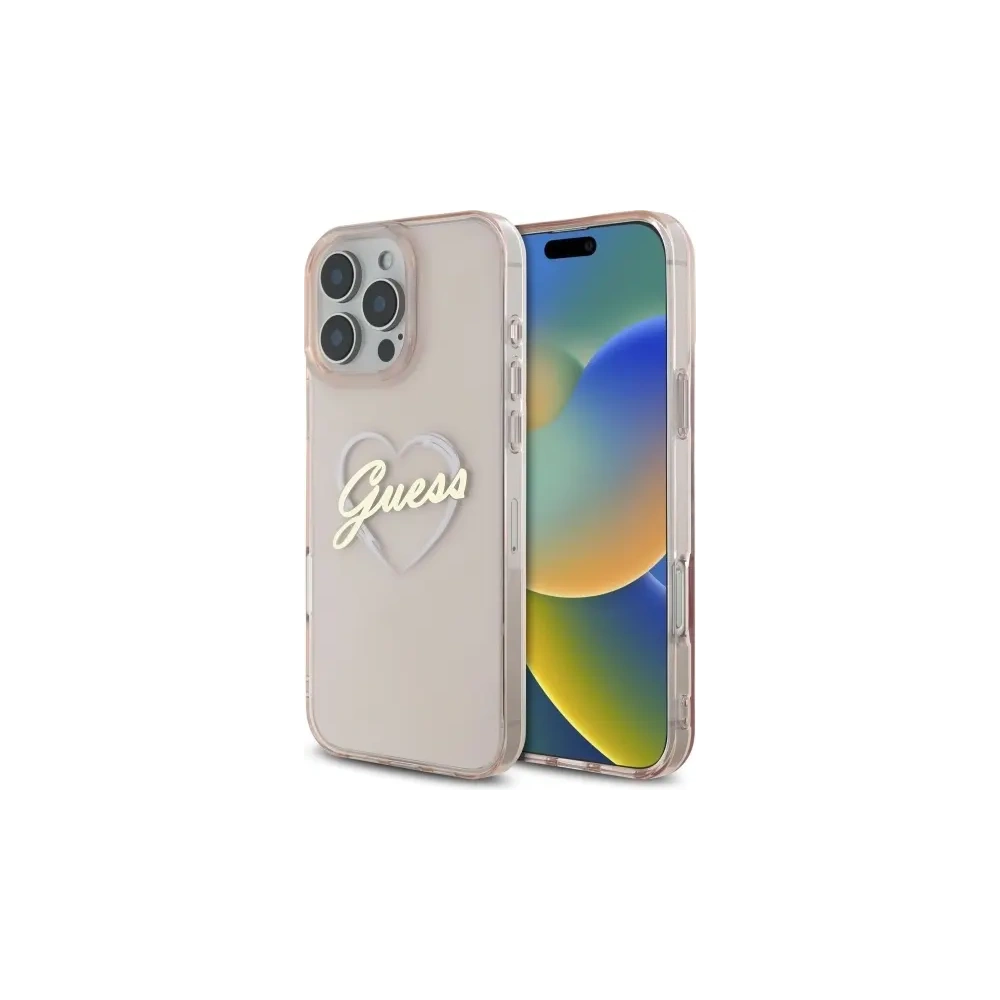 Hurtownia GSM - Etui Guess GUHCP16XHCHGSPP Apple iPhone 16 Pro Max hardcase IML Heart růžový/pink - GUE4173 - {ean13} - Hurt