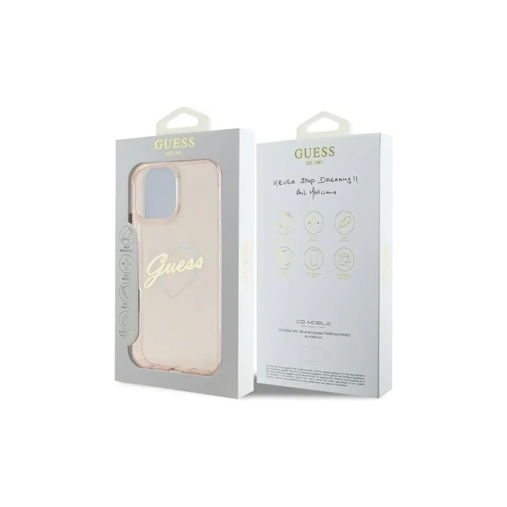 Hurtownia GSM - Etui Guess GUHCP16XHCHGSPP Apple iPhone 16 Pro Max hardcase IML Heart růžový/pink - GUE4173 - {ean13} - Hurt
