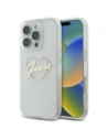 Etui Guess GUHCP16XHCHGSPT Apple iPhone 16 Pro Max hardcase IML Heart průhledný/transparentní