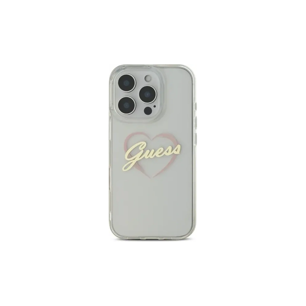 Hurtownia GSM - Etui Guess GUHCP16XHCHGSPT Apple iPhone 16 Pro Max hardcase IML Heart průhledný/transparentní - GUE4174 - {ean13} - Hurt