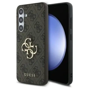 Hurtownia GSM - Guess GUHCS24FE4GMGBR Samsung Galaxy S24 FE husă din plastic rigid 4G cu mare logo metalic maro - GUE4176 - {ean13} - Hurt