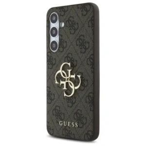 Hurtownia GSM - Guess GUHCS24FE4GMGBR Samsung Galaxy S24 FE husă din plastic rigid 4G cu mare logo metalic maro - GUE4176 - {ean13} - Hurt