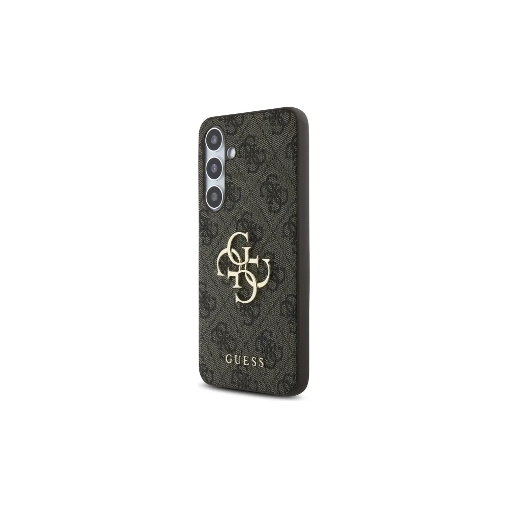 Hurtownia GSM - Guess GUHCS24FE4GMGBR Samsung Galaxy S24 FE husă din plastic rigid 4G cu mare logo metalic maro - GUE4176 - {ean13} - Hurt