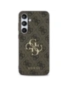 Hurtownia GSM - Guess GUHCS24FE4GMGBR Samsung Galaxy S24 FE husă din plastic rigid 4G cu mare logo metalic maro - GUE4176 - {ean13} - Hurt