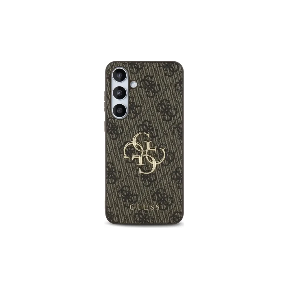 Hurtownia GSM - Guess GUHCS24FE4GMGBR Samsung Galaxy S24 FE husă din plastic rigid 4G cu mare logo metalic maro - GUE4176 - {ean13} - Hurt