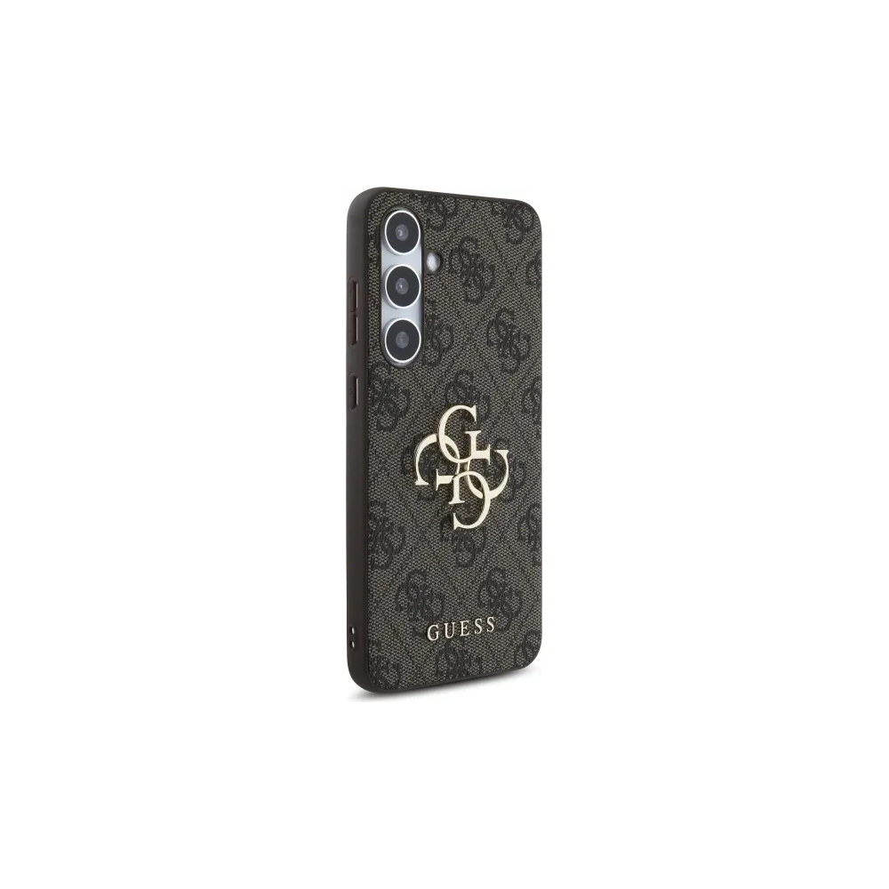 Hurtownia GSM - Guess GUHCS24FE4GMGBR Samsung Galaxy S24 FE husă din plastic rigid 4G cu mare logo metalic maro - GUE4176 - {ean13} - Hurt