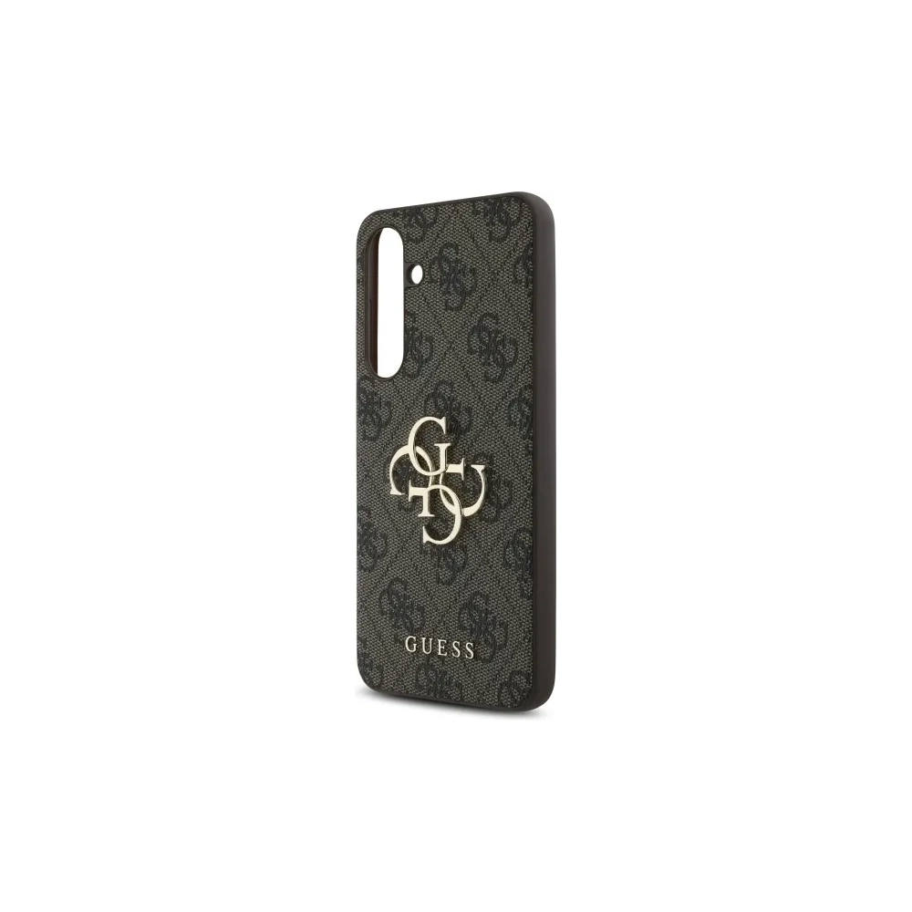 Hurtownia GSM - Guess GUHCS24FE4GMGBR Samsung Galaxy S24 FE husă din plastic rigid 4G cu mare logo metalic maro - GUE4176 - {ean13} - Hurt