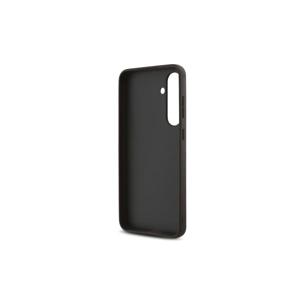 Hurtownia GSM - Guess GUHCS24FE4GMGBR Samsung Galaxy S24 FE husă din plastic rigid 4G cu mare logo metalic maro - GUE4176 - {ean13} - Hurt