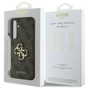 Hurtownia GSM - Guess GUHCS24FE4GMGBR Samsung Galaxy S24 FE Hartschale 4G Big Metal Logo braun - GUE4176 - {ean13} - Hurt