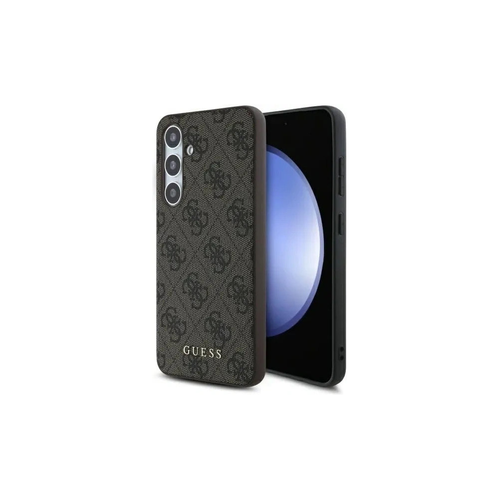 Hurtownia GSM - Guess GUHCS24FEG4GFBR Samsung Galaxy S24 FE hardcase 4G Metal Gold Logo maro - GUE4179 - {ean13} - Hurt