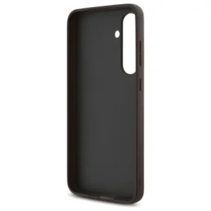 Guess GUHCS24FEG4GFBR Samsung Galaxy S24 FE kemény tok 4G Fém Arany Logó barna